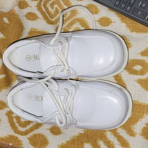 MODI Baby Toddler Boys White Dress Shoes Baptism.